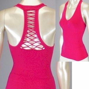 Pink Stretch Tank Size Small NWT